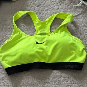 Nike Women's Bright Yellow Sports Bra